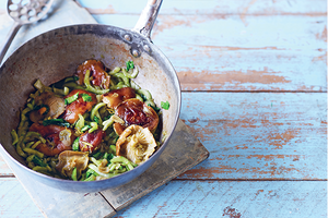 Shiitake, pak choi and matcha teriyaki stir-fry Recipe