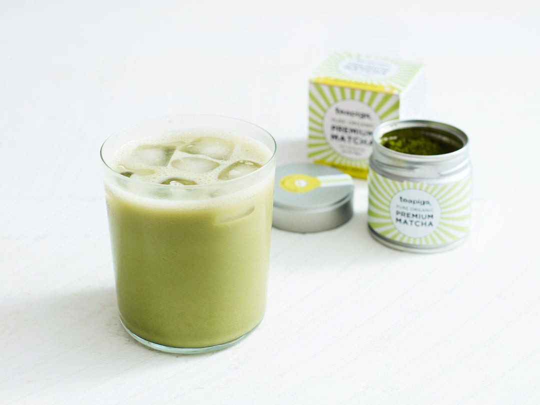 delicious matcha latte with teapigs
