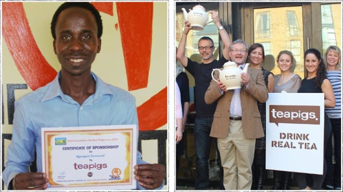 what teapigs' help has done for the people of Rwanda