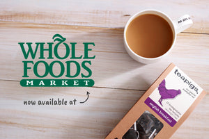 whole foods market logo next to our everyday brew