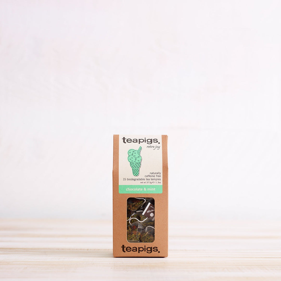 chocolate and mint tea - 2 tea temples