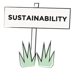 sign that says 'sustainability'