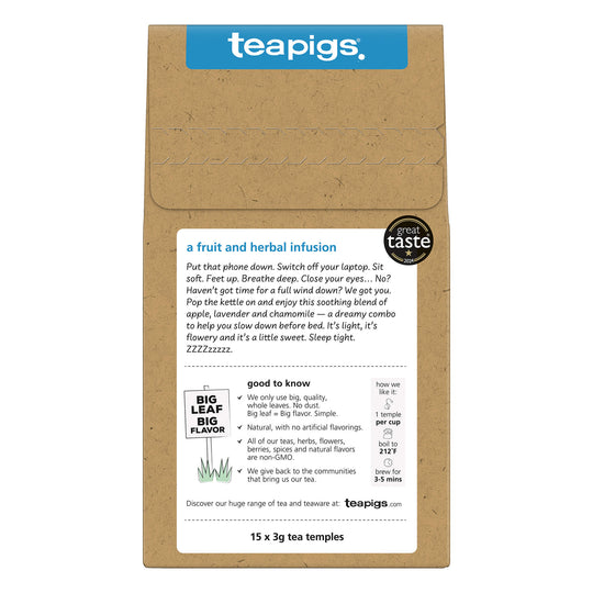 Snooze Tea with Lavender | Calming Chamomile Lavender Tea – teapigs.com
