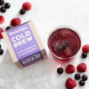 blackcurrant and raspberry cold brew