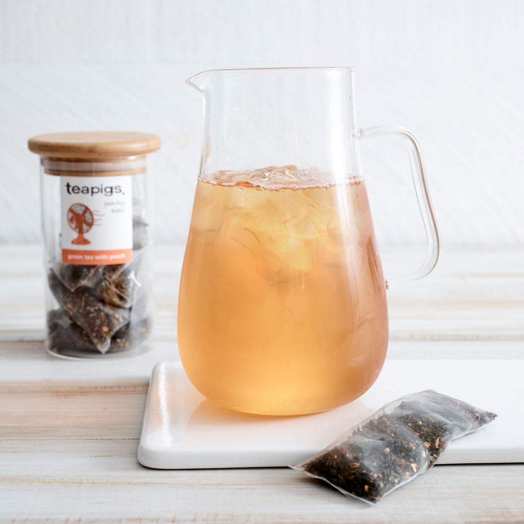 green tea with peach iced tea pitcher bags
